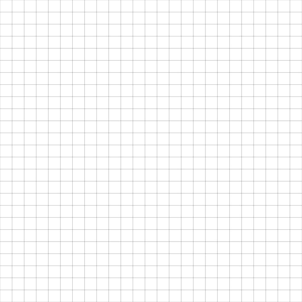 Squared wide black grid paper. Mathematics pattern. Notebook sheet blank. vector