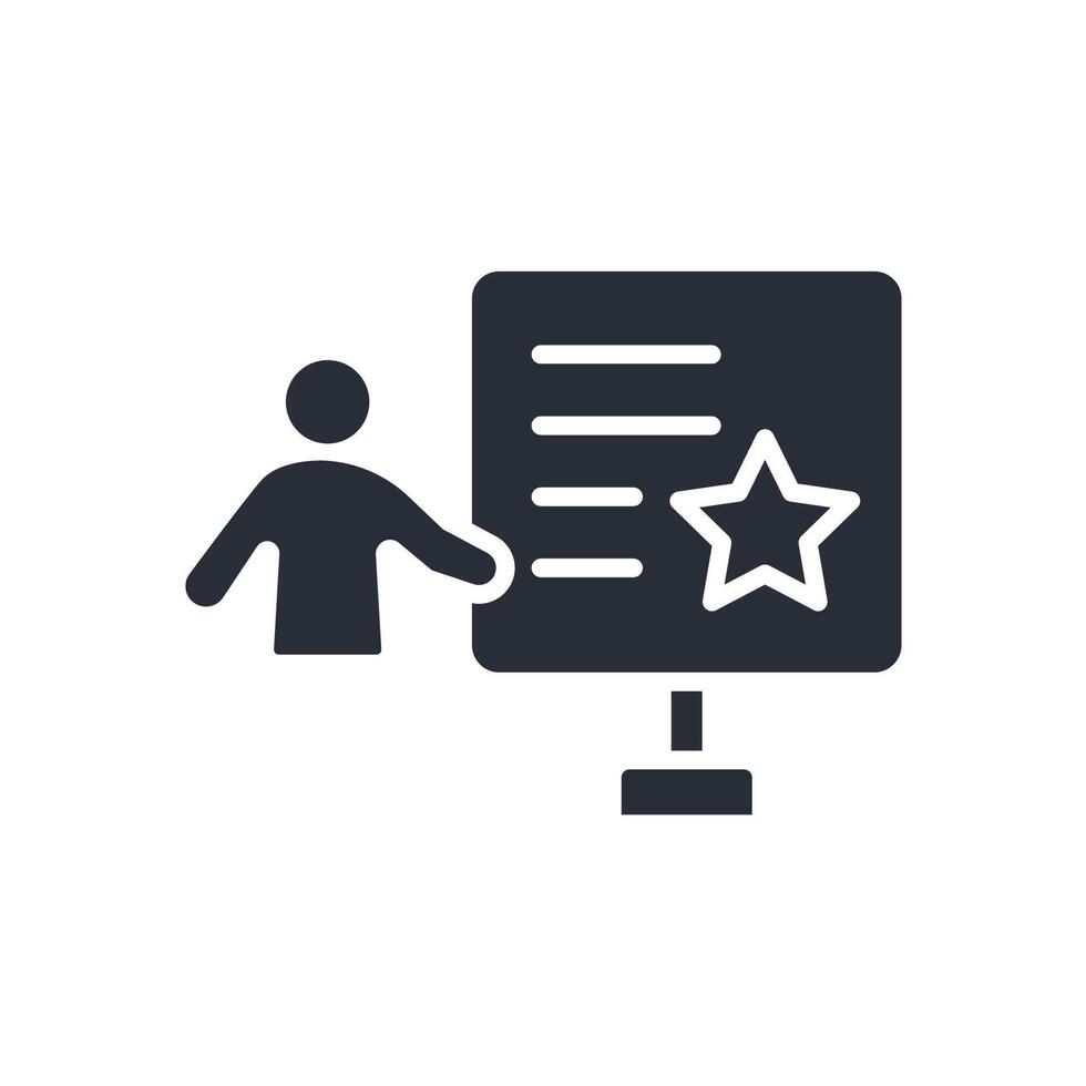 presentation icons flat design vector