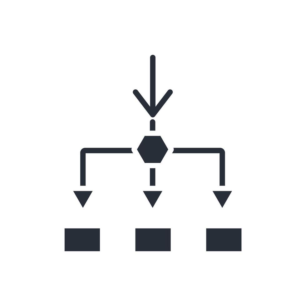flowchart icons flat design vector