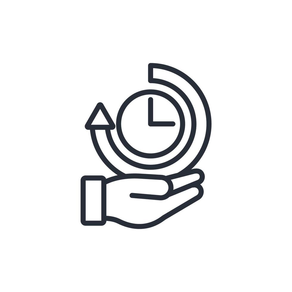 long term icons line Editable stroke vector