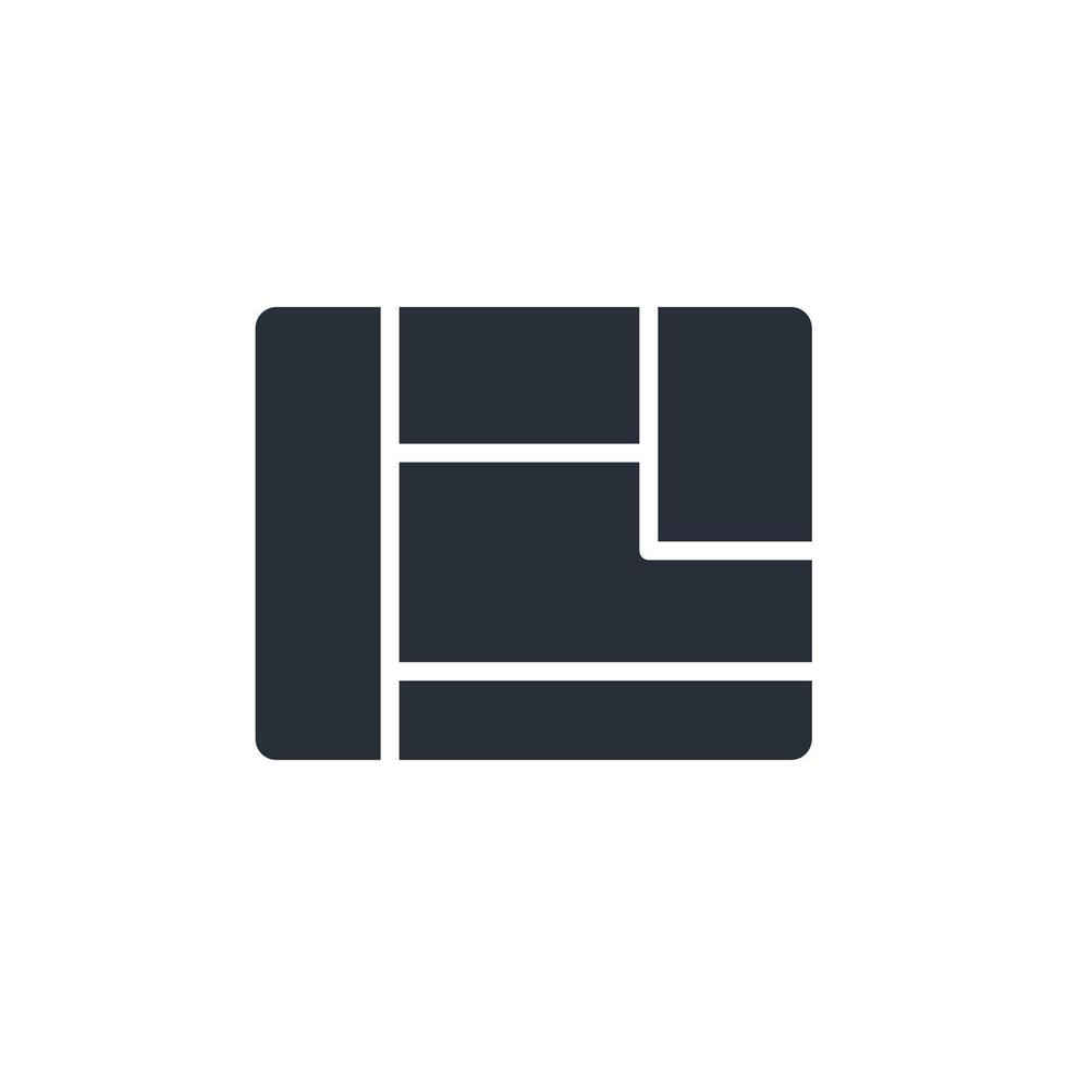 layout icons flat design vector