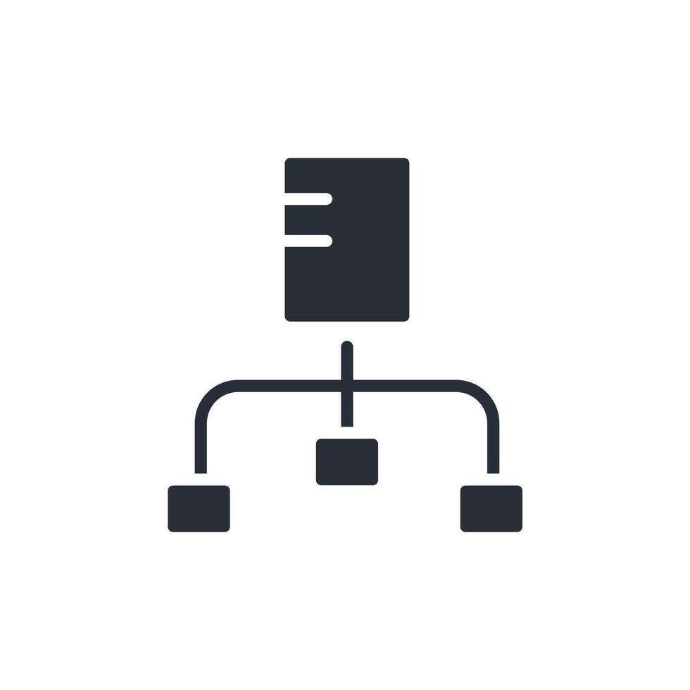 diagram icons flat design vector