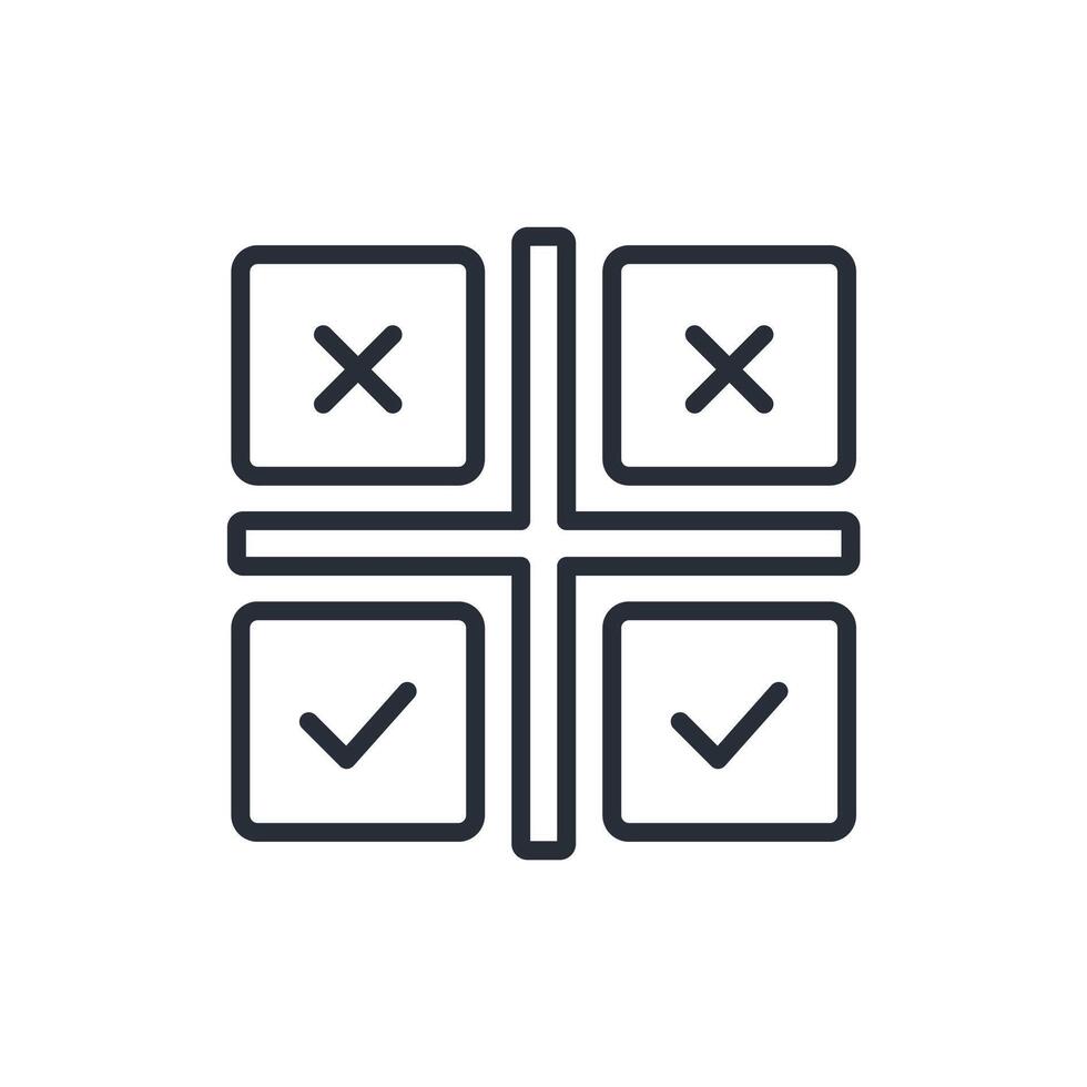 swot icons line Editable stroke vector