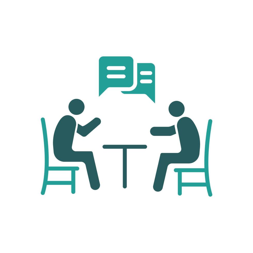 negotiation icons colors design vector