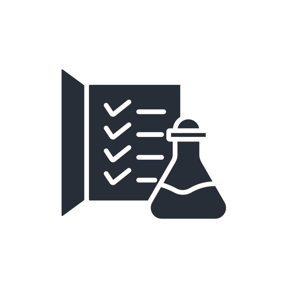 lab results flat icons design vector