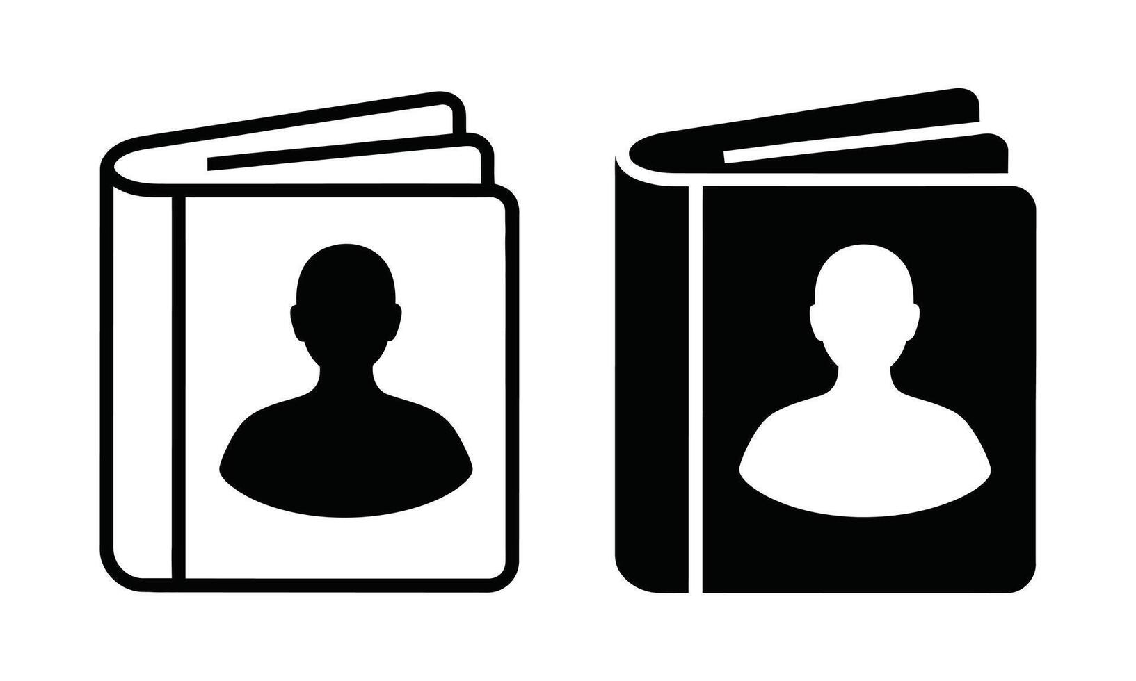 Simple book icon design silhouette vector