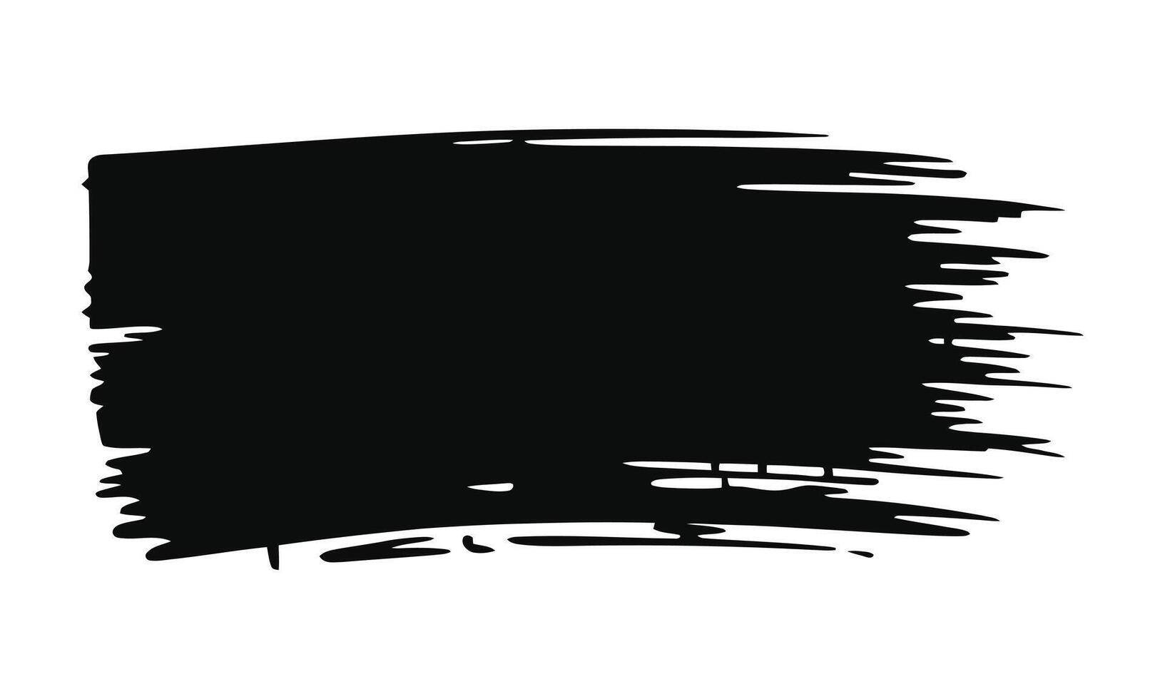 Abstract brush stroke silhouette vector