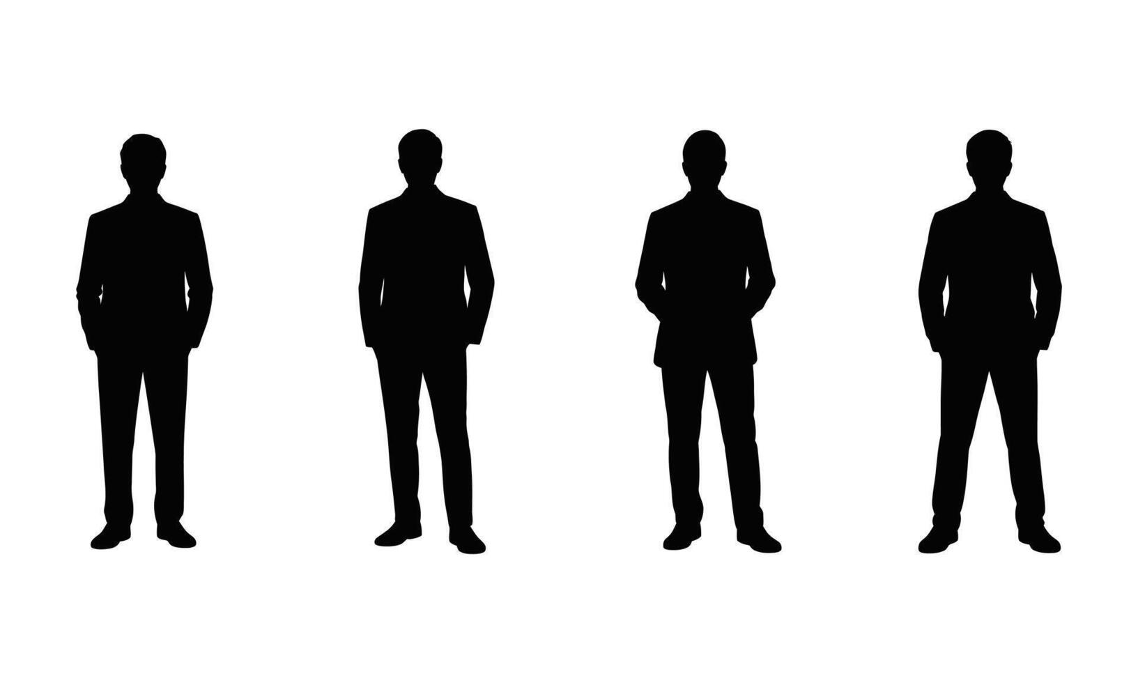 Businessman figure professional silhouette vector
