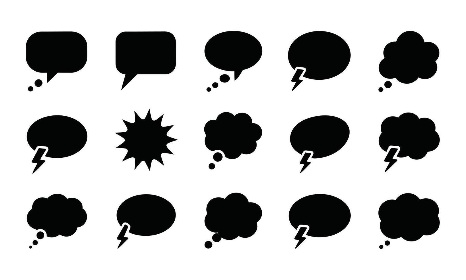 Abstract bubbles graphic elements silhouette vector