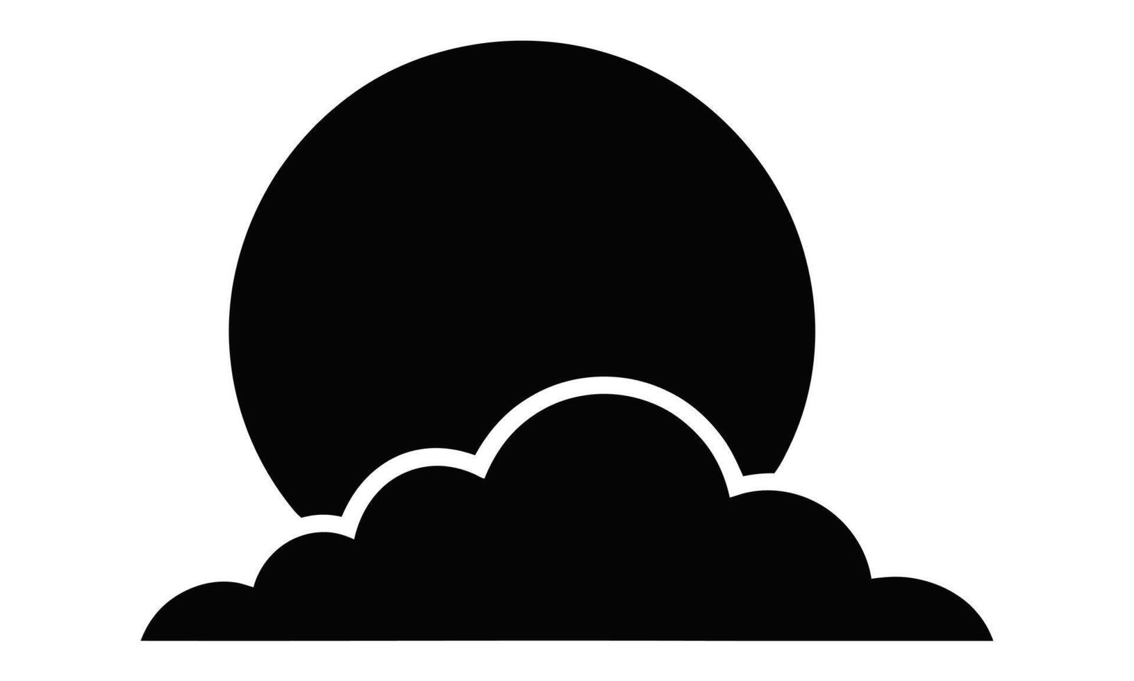 Abstract graphic element silhouette vector