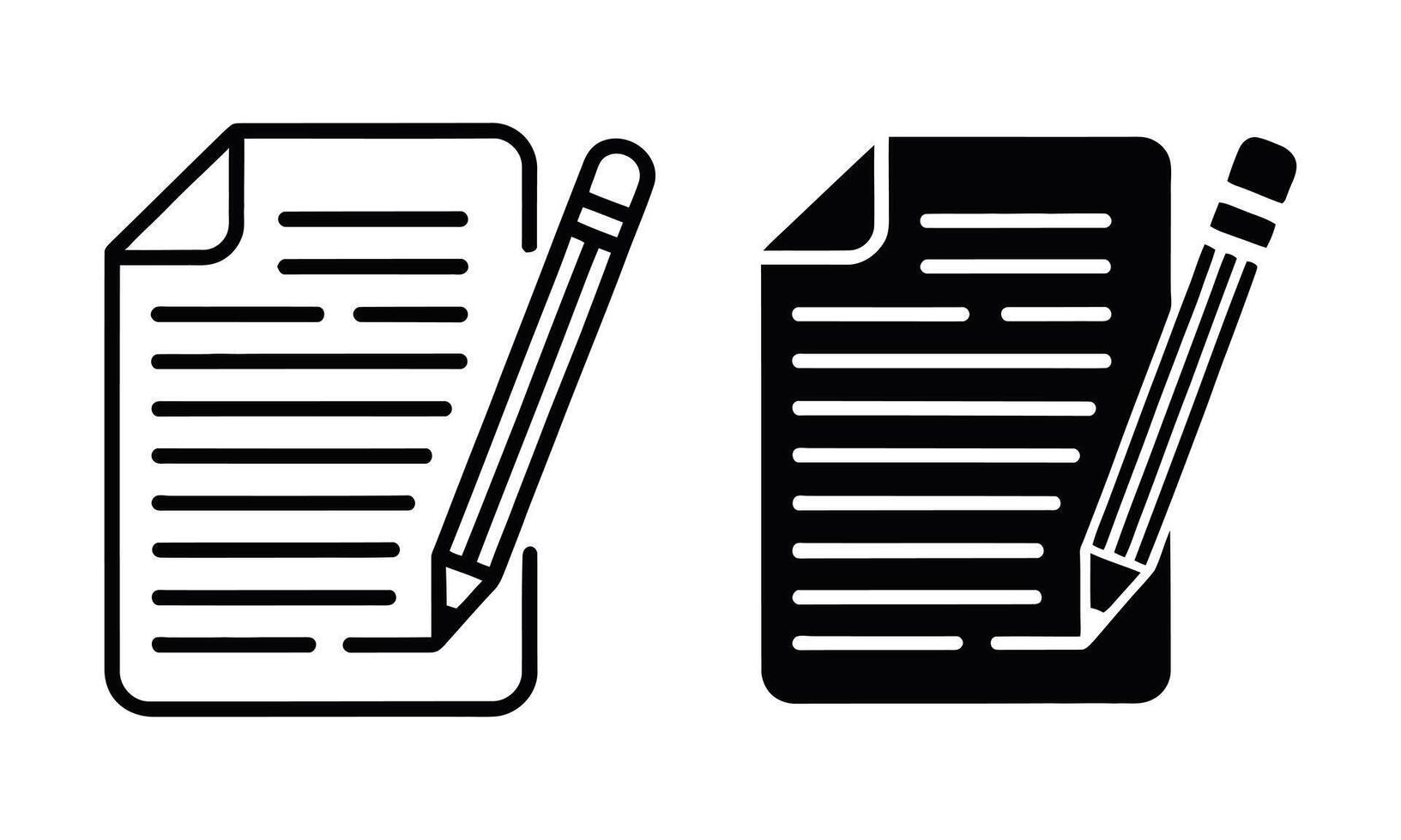Writing pen icon silhouette vector