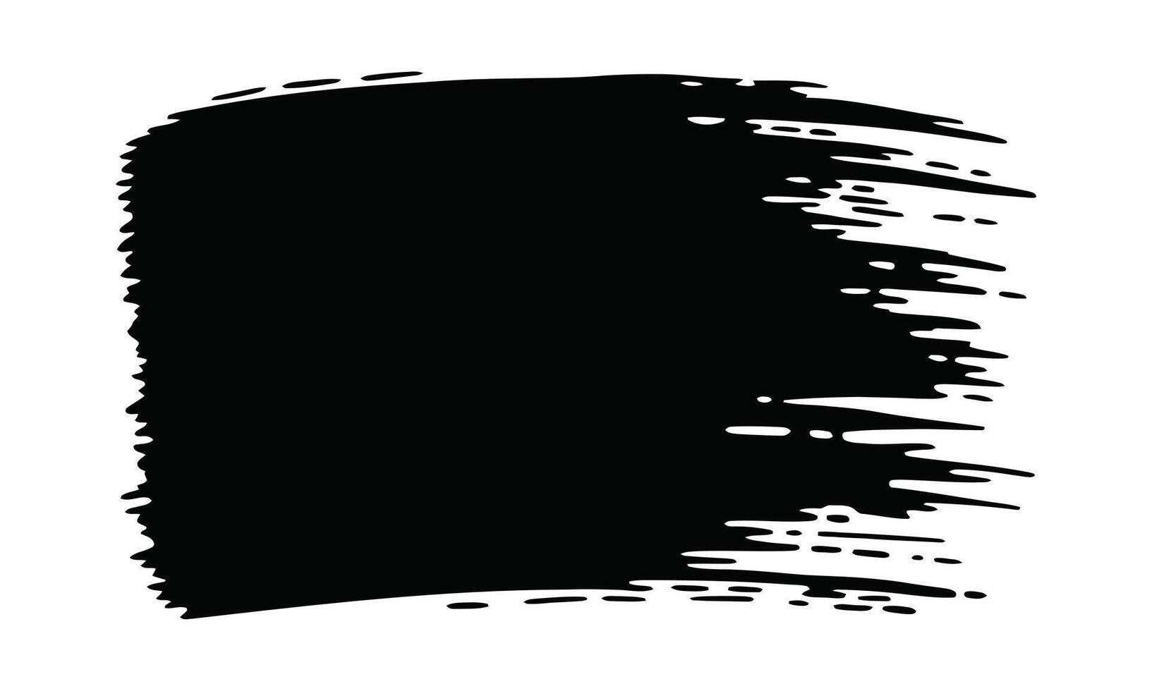 Artistic brush stroke design silhouette vector