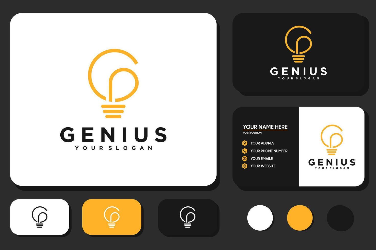 creative initial letter G logo with lights concept, logo reference for your business. vector
