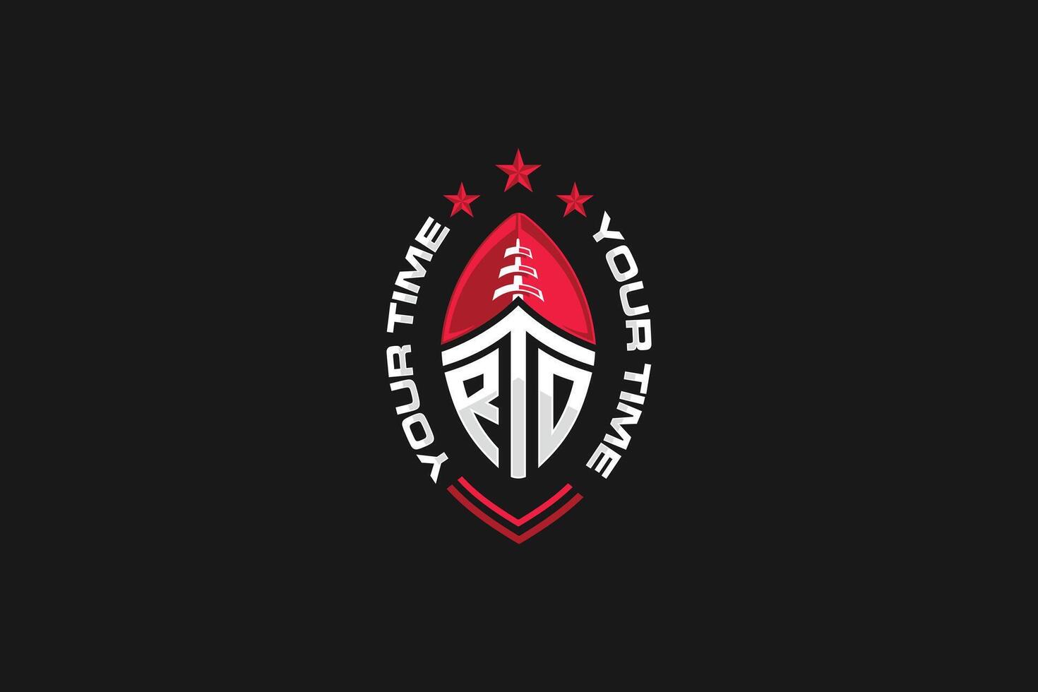American football logo, logo inspiration for your business. vector
