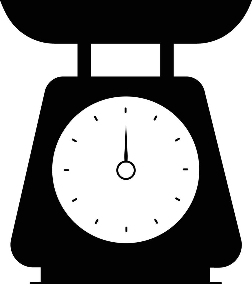 Retro Kitchen Scale Clock Vintage Culinary Timepiece Decor vector
