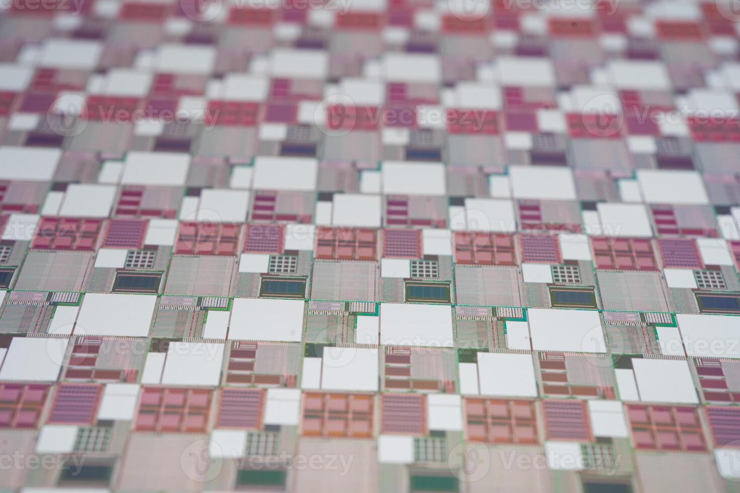 Silicon wafer manufacturing semiconductor of integrated circuit. photo