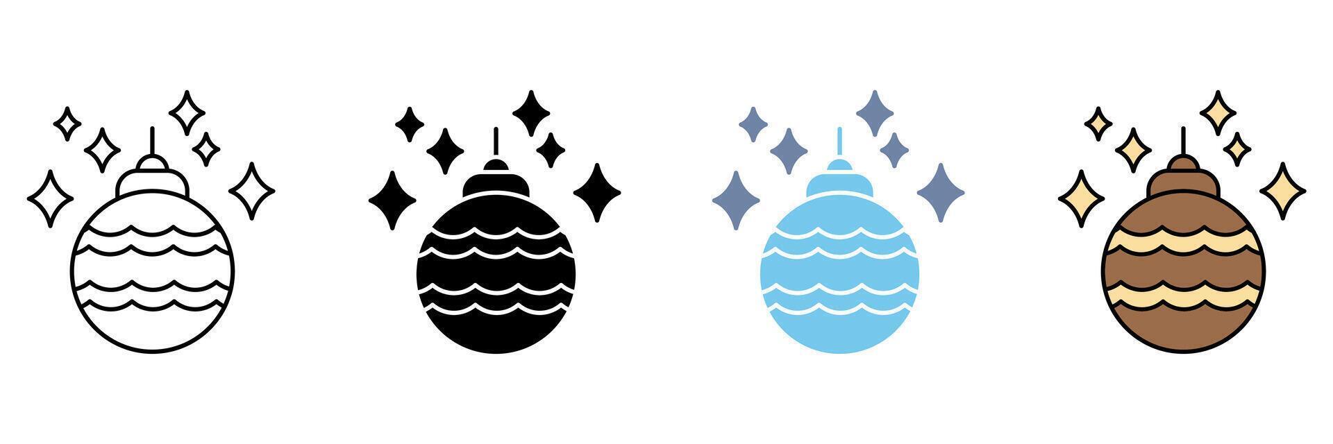 CHRISTMAS concept line . Simple element illustration. vector