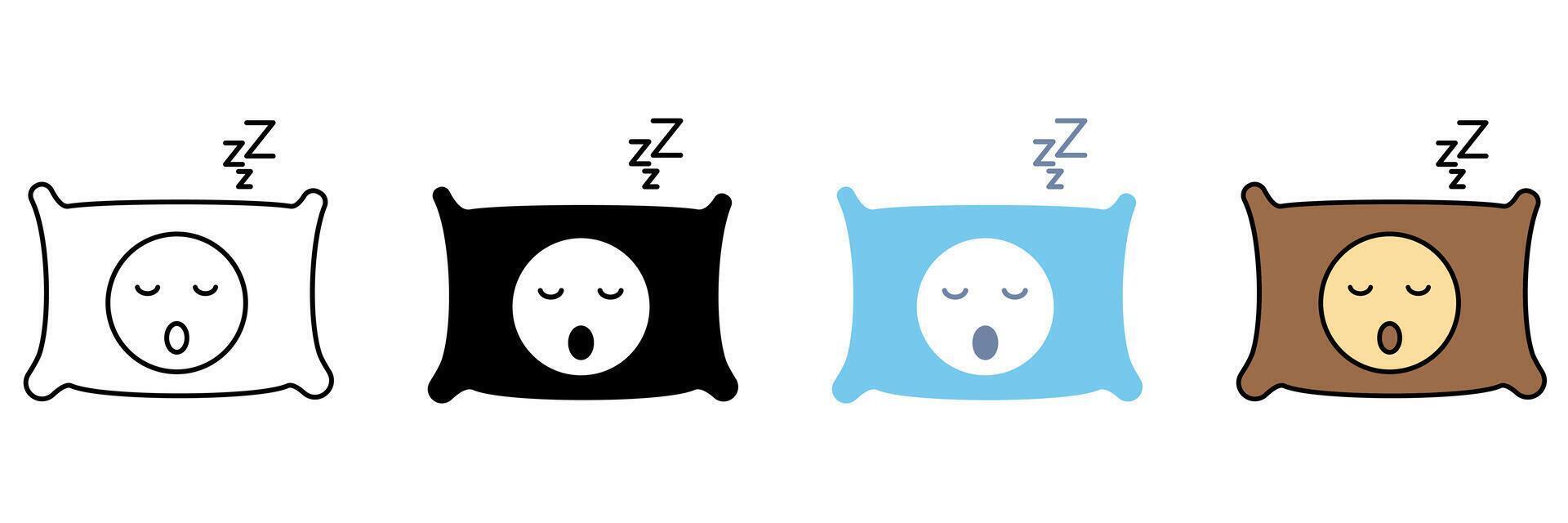 SLEEPING concept line icon. Simple element illustration. vector