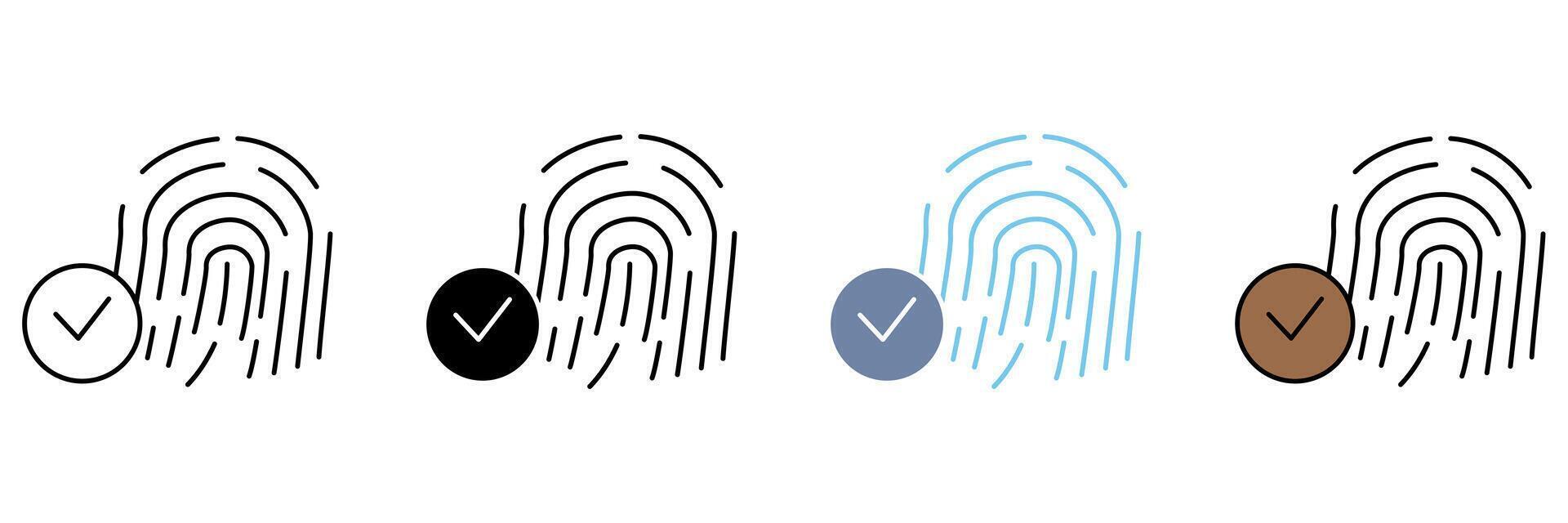 BIOMETRIC concept line icon. Simple element illustration. vector