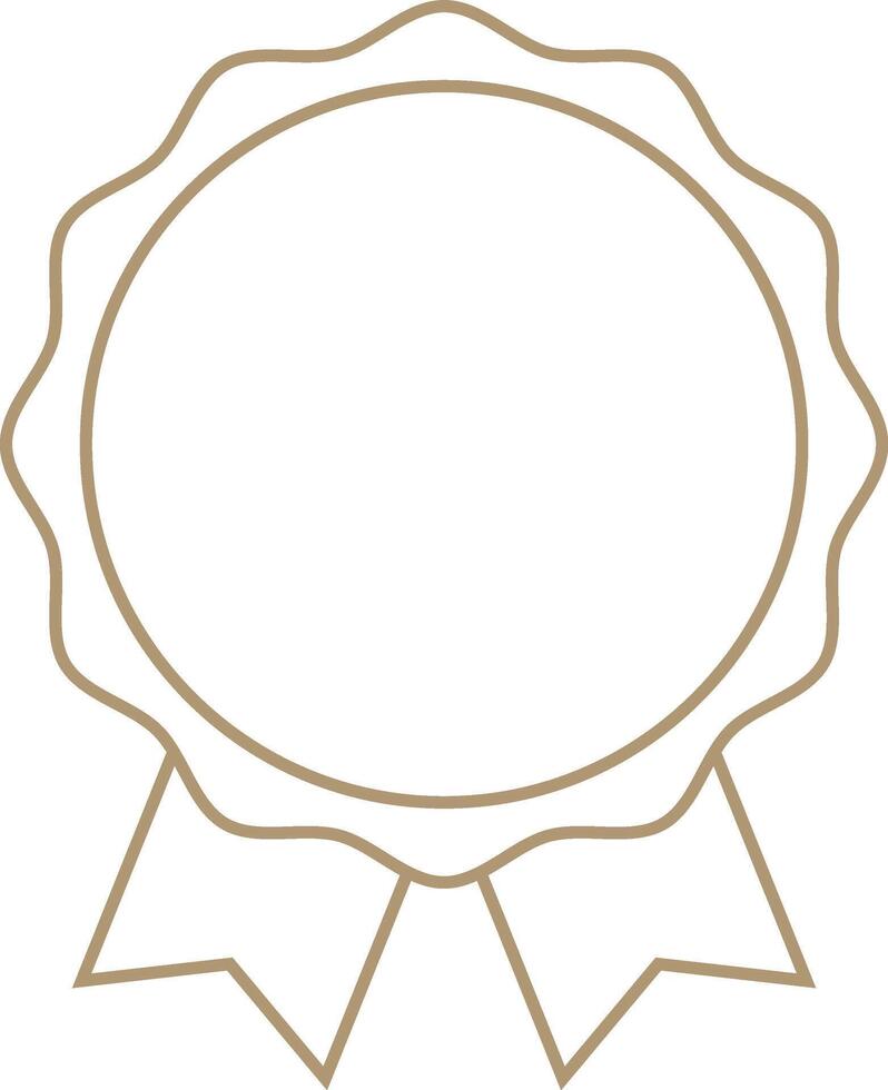 Brown badge displaying professional achievement, highlighting recognition with clean, minimalist design emphasizing quality and success vector