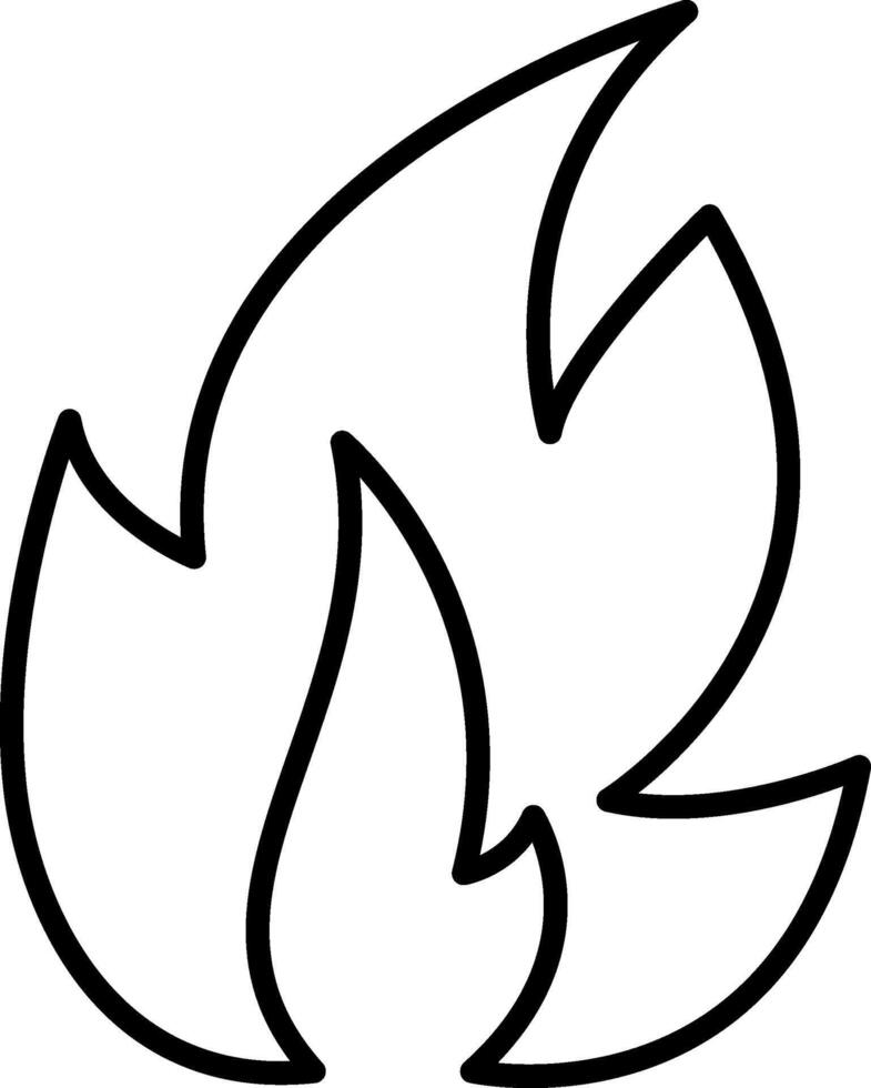 Simply line art depiction and fire flames logo of capturing the essence of warmth, vitality, icon, burning vector