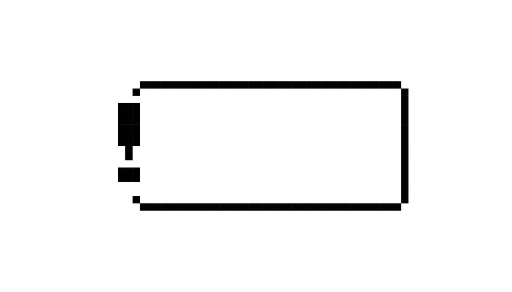 Mosaic style pixel art icon of exclamation mark with classic retro 8 bit game design vector