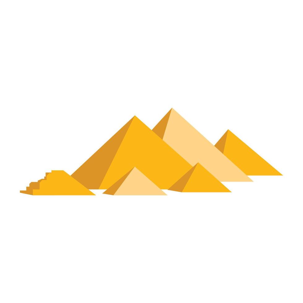 Pyramid Egypt isolated vector