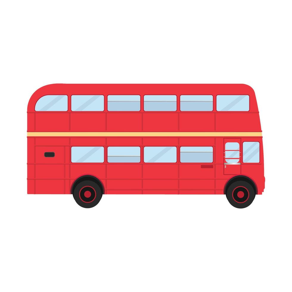 Double decker isolated vector