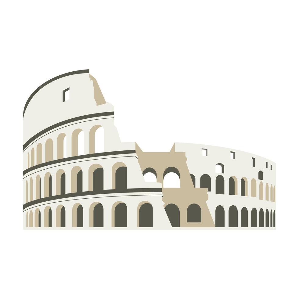 Colosseum symbol isolated vector