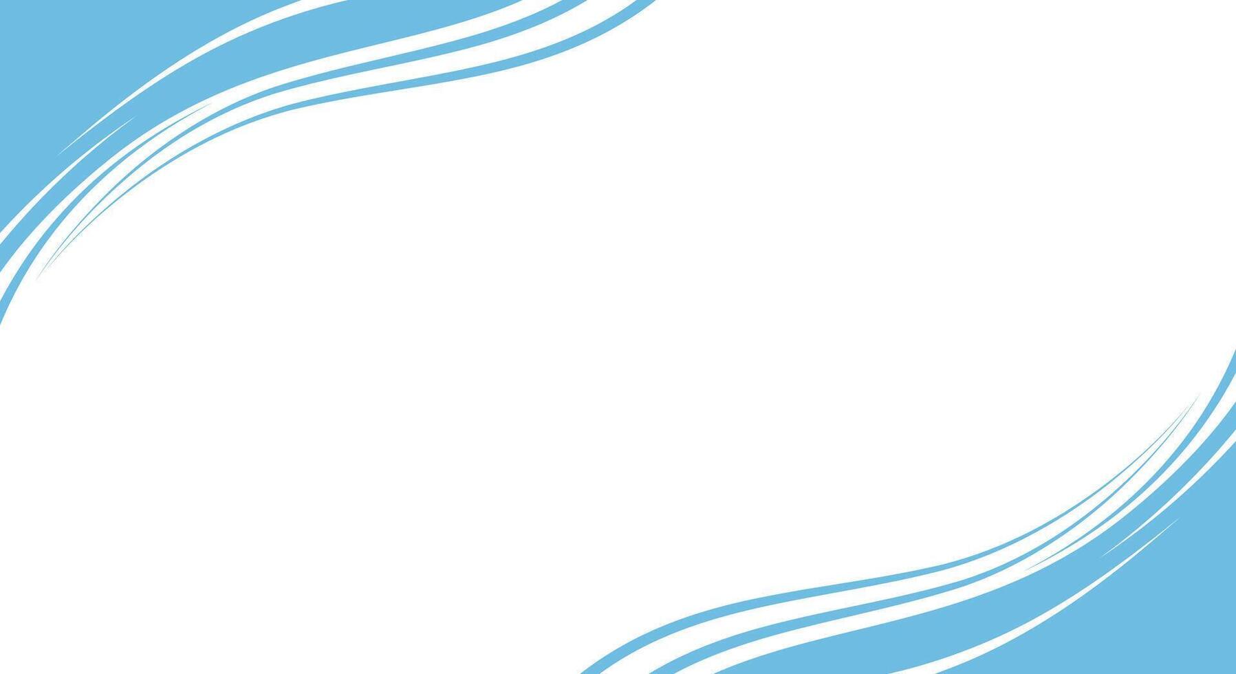 blue wave background design concept for presentation vector