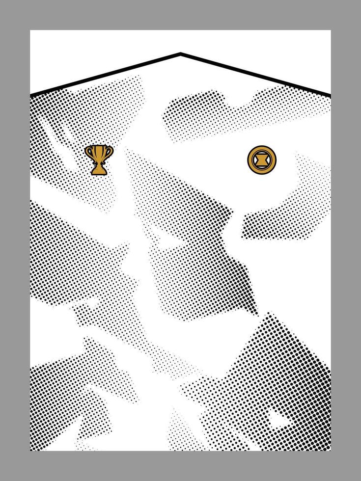 Soccer Jersey with Trophy and Badge vector