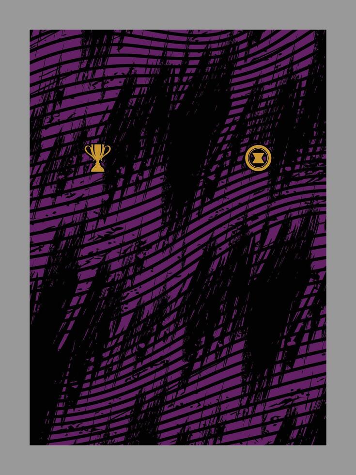 Abstract Purple and Black Textured Design with Icons vector