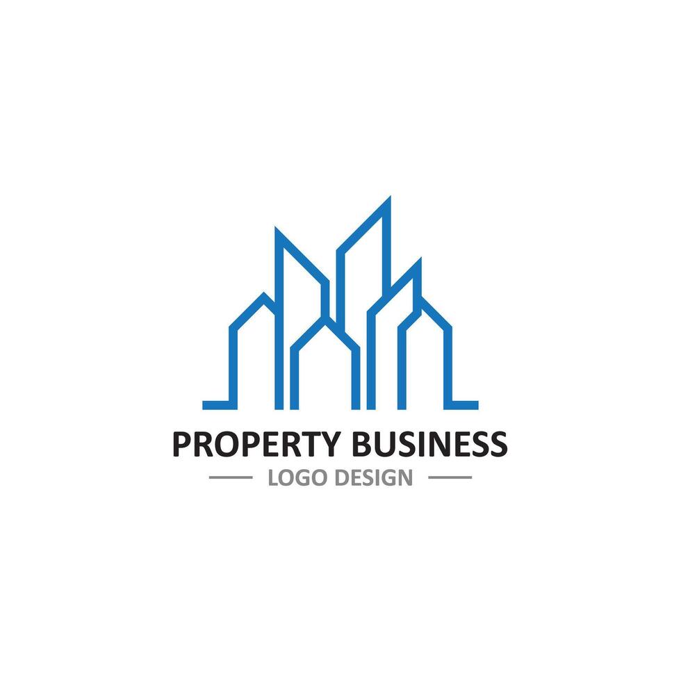Property Logo Design. Property logo template design illustration. Building business logo. Building Icon Property. Real Estate logo vector