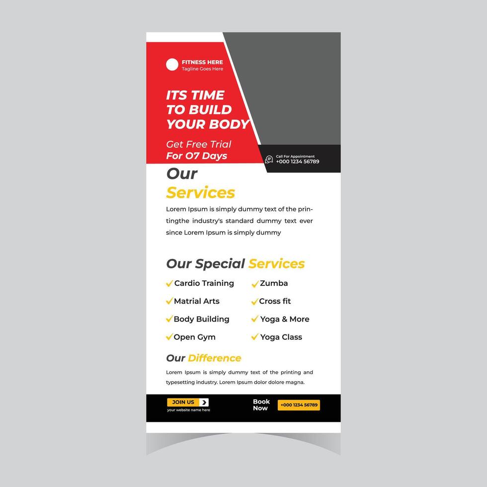 Travel Rack Card or Dl Flyer banner poster brochure Template Tour Poster Leaflet Design Template vector