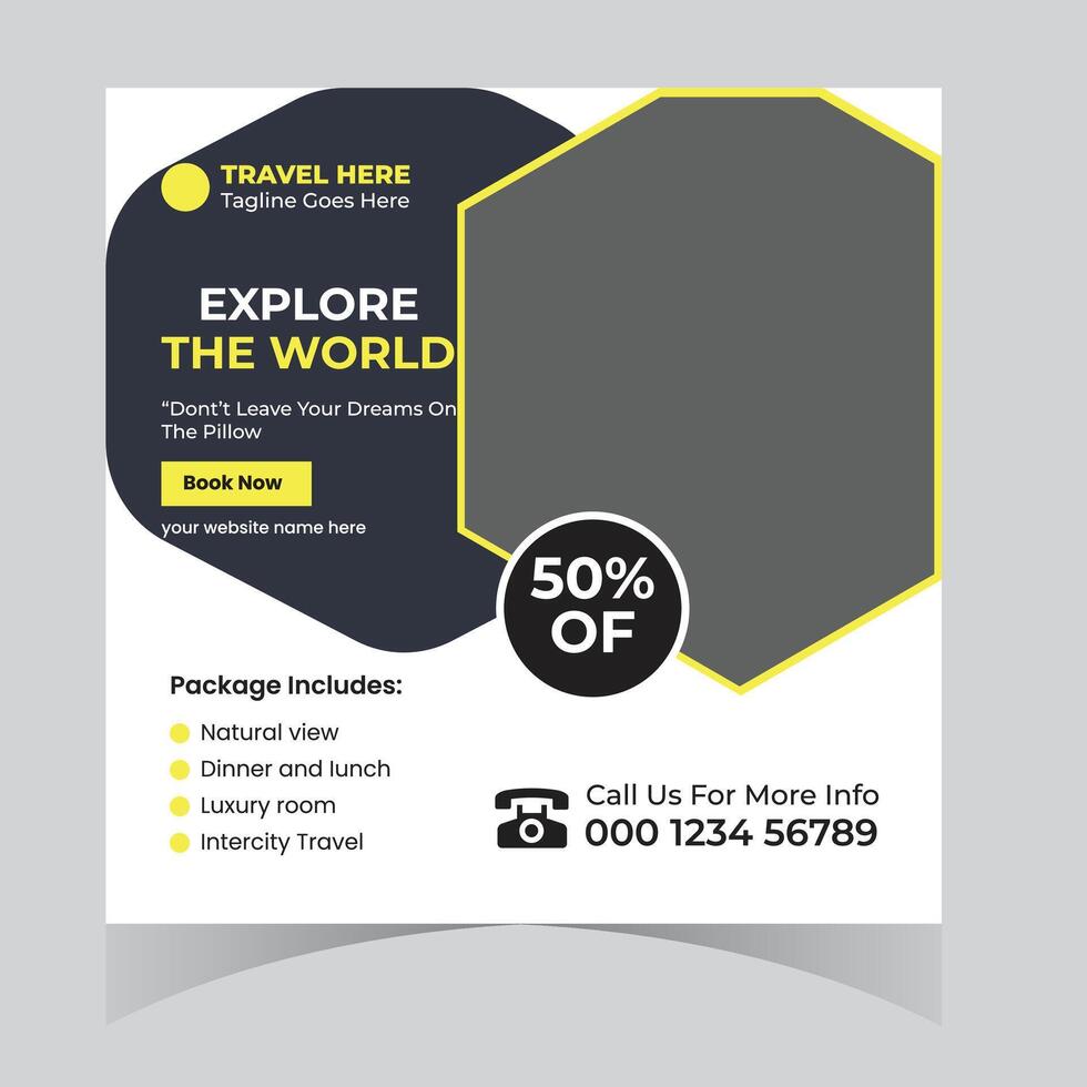 Exciting World Tour Package Explore the Globe with 50 Off, Book Now and Discover Unforgettable Adventures vector