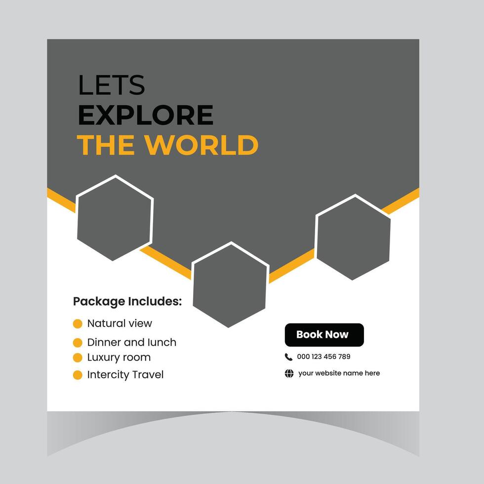 Exciting World Exploration Package Book Your Luxurious Adventure with Breathtaking Natural Views, Delicious Meals, and Intercity Travel vector