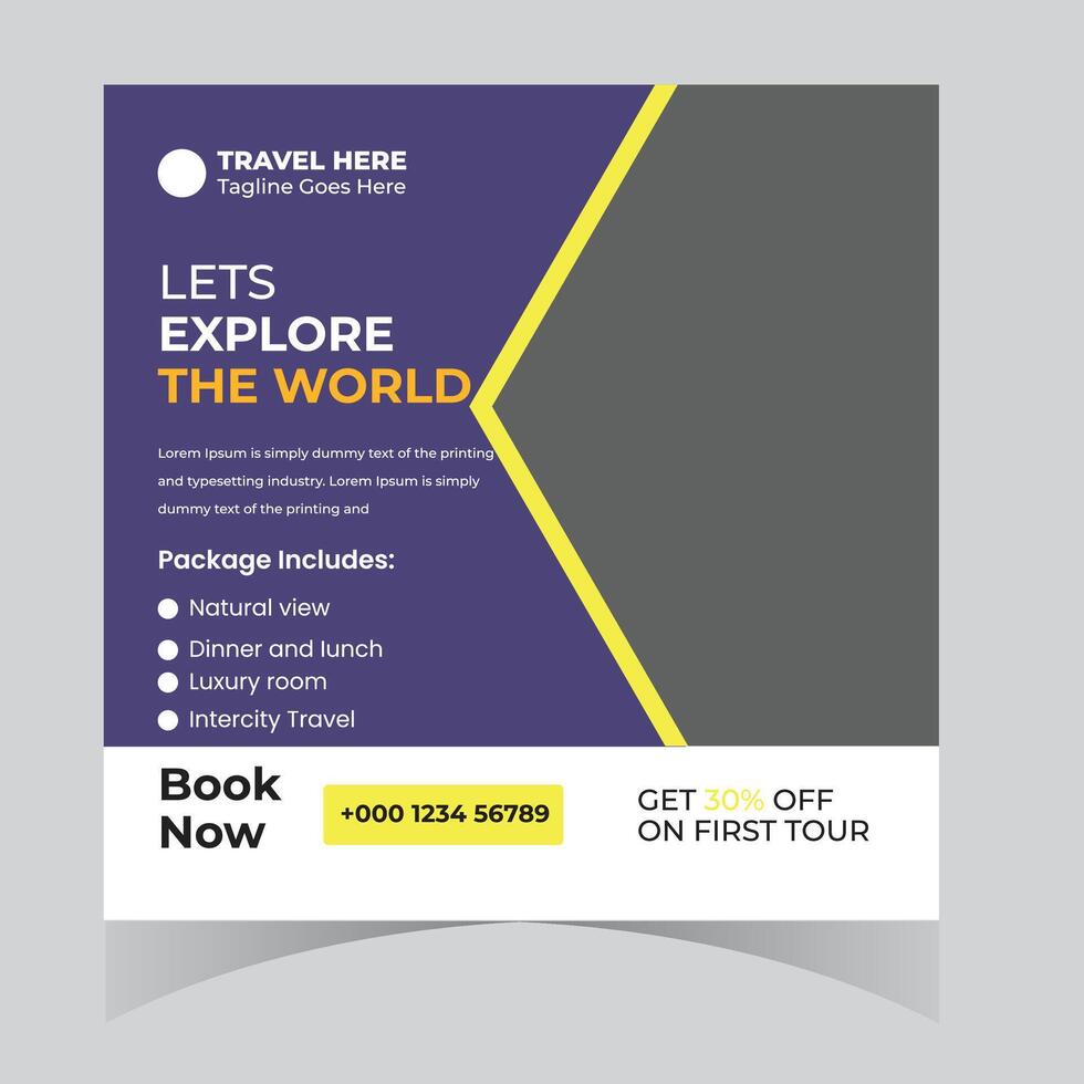 Exciting World Exploration Book Now Get 30 Off Your First Tour, Inclusive Packages Await - Professional digital artwork with vibrant colors and detailed composition vector