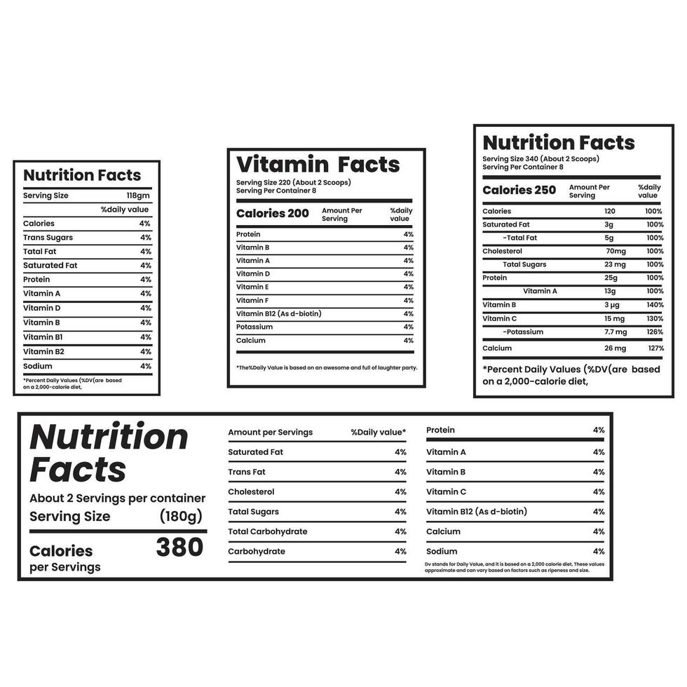 supplement facts and vitamin facts templat ,nutrition facts template,nutrition label,nutrition calculator,twisted tea nutrition facts vector