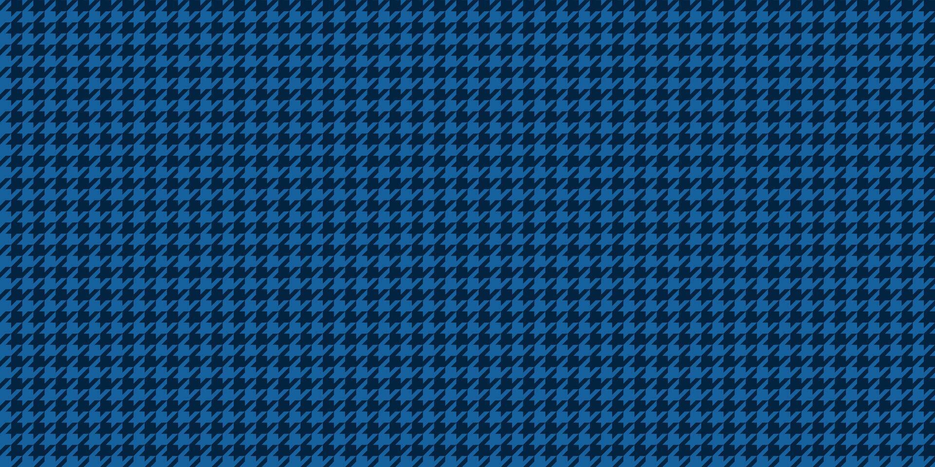 Seamless pattern dark blue houndstooth textile background stylish classic traditional fashion print fabric retro abstract geometric check repeat elegant sharp modern clothing design surface vector