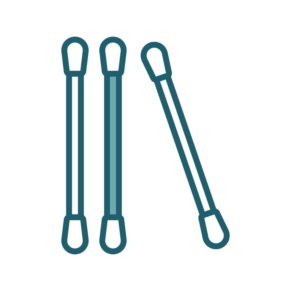 Cotton Swab Icon Set vector