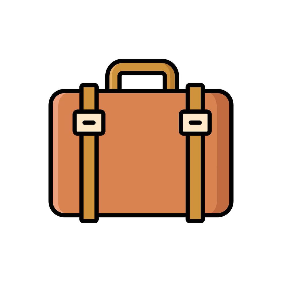 Suitcase Outline icon design template vector