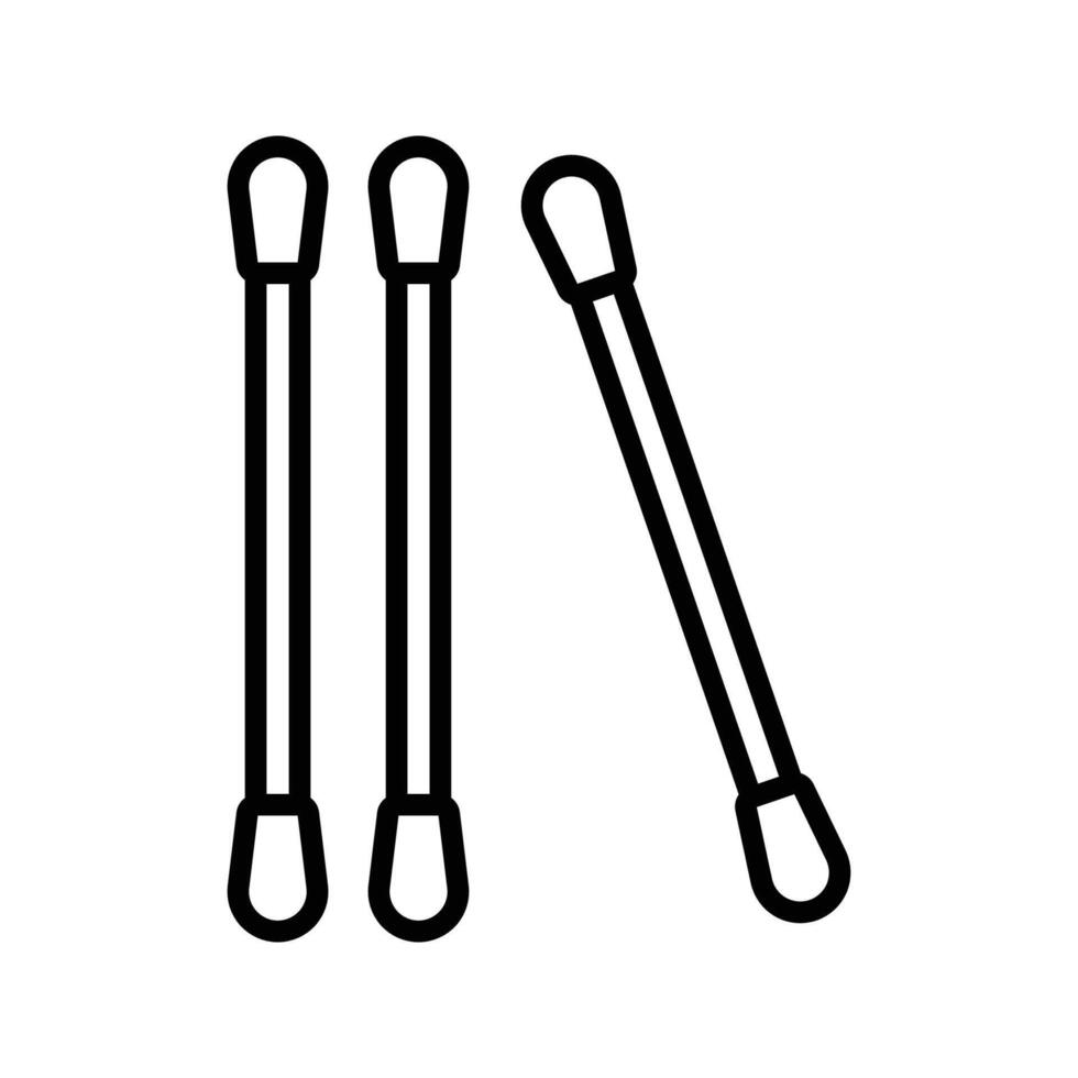 Hygienic Cotton Swab Icons vector
