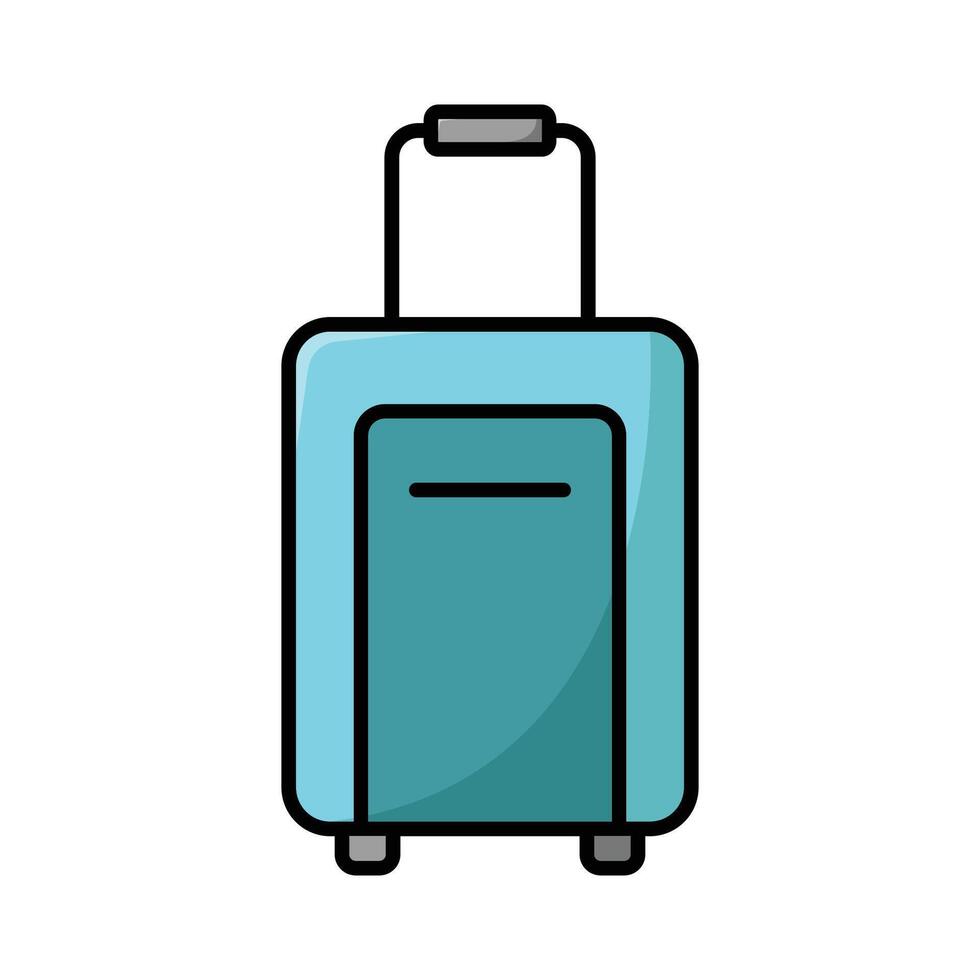 Travel Bag Line Art Icon vector
