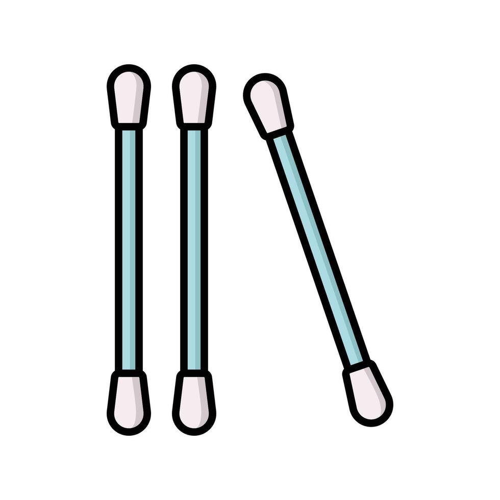 Ear Cleaning Cotton Swab vector