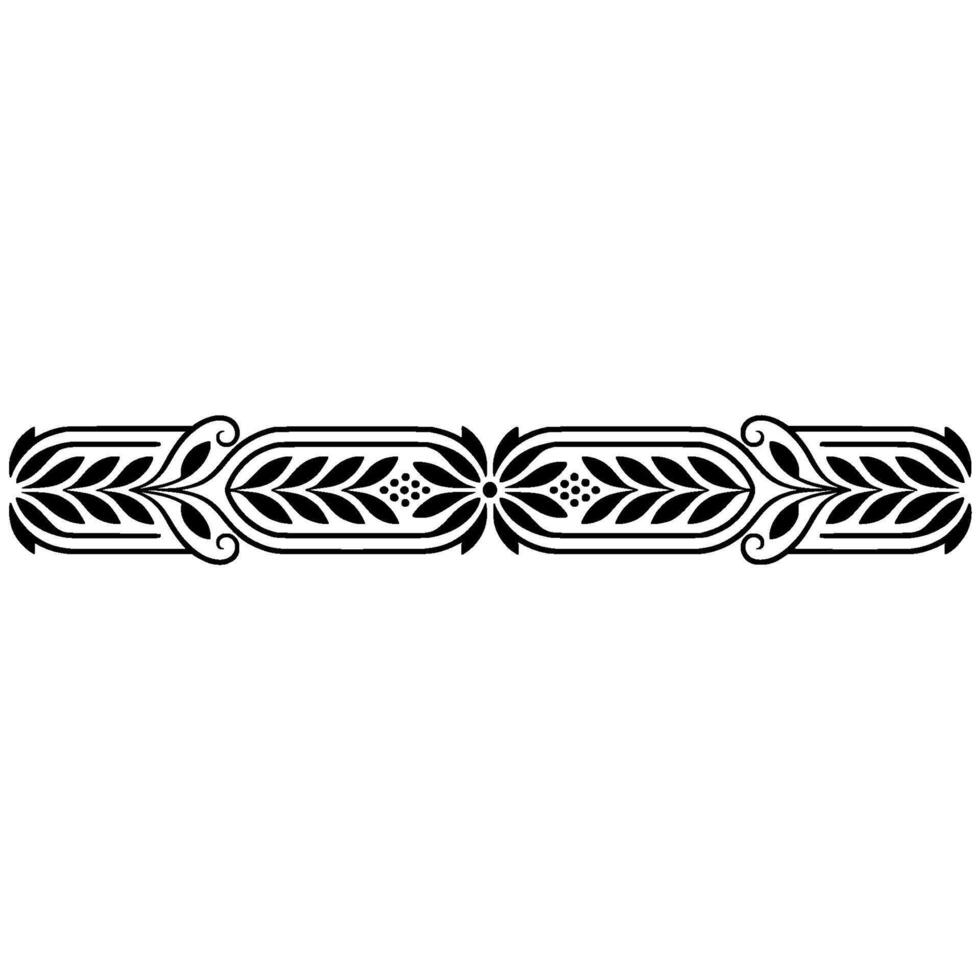 Elegant Art Deco Border, Vintage Decorative Element, Ornamental vector