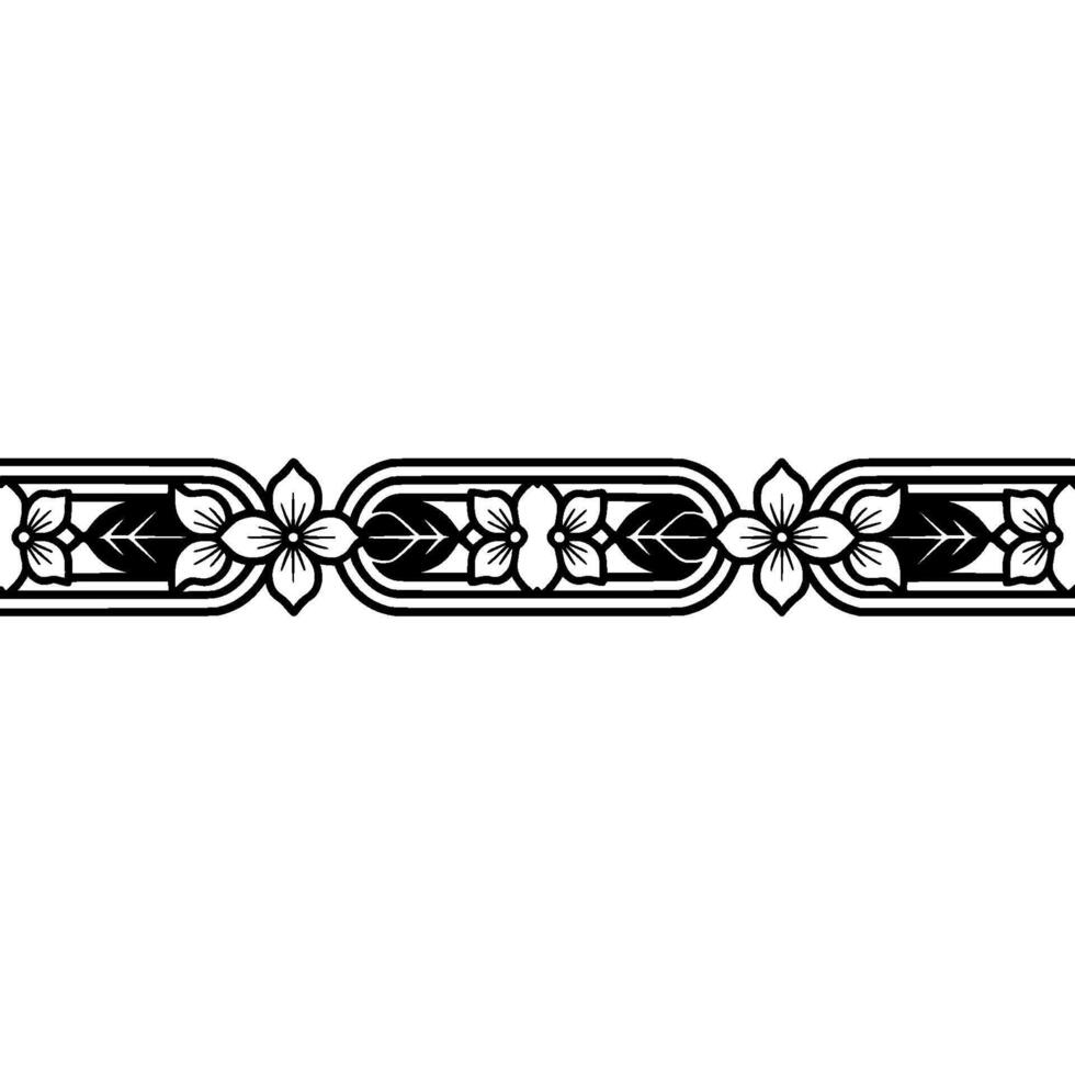 Elegant Floral Border, Vintage , Decorative Element, alternate version 60 vector