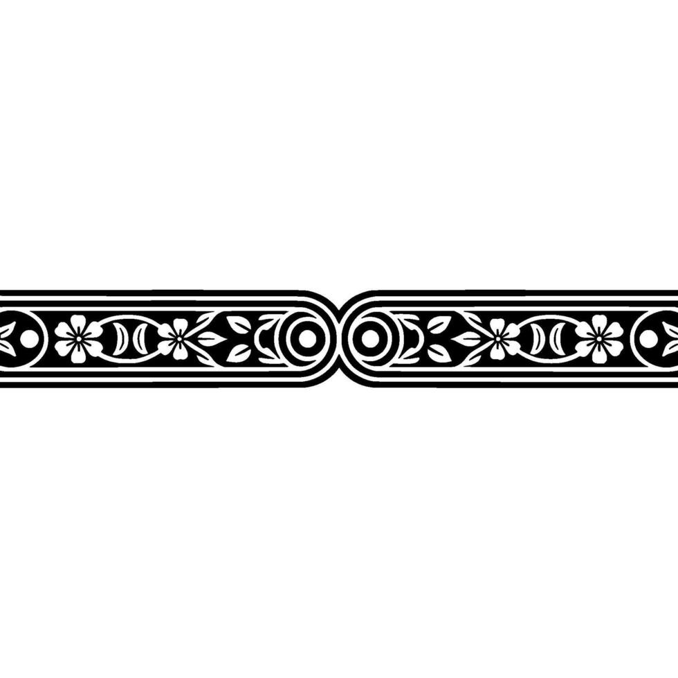 Elegant Victorian Border, Detailed Ornamental vector