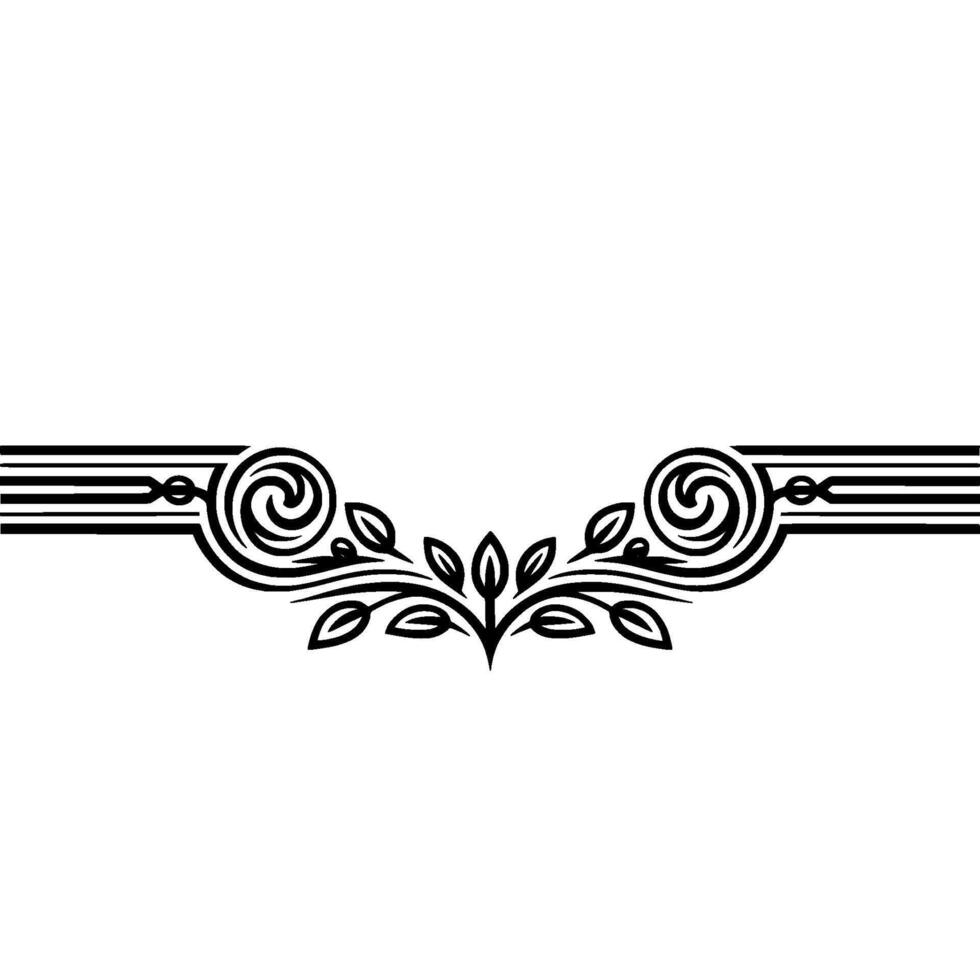 Elegant Vintage Decorative Border Element vector