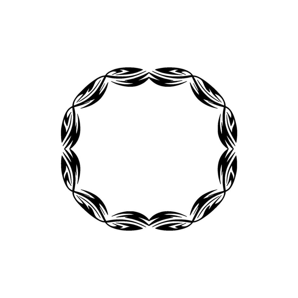 Intricate Tribal Frame, Modern , Elegant Border vector