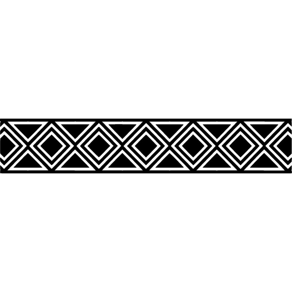 Geometric Deco Border, Minimalist Pattern, Elegant, Vintage vector